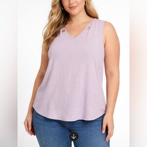 Torrid Purple Sleeveless Tank Top